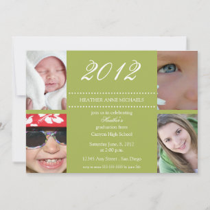 Convite para a graduação de anos — azeitona