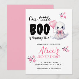 Convite para a Menina de Aniversário do Pequeno Bo