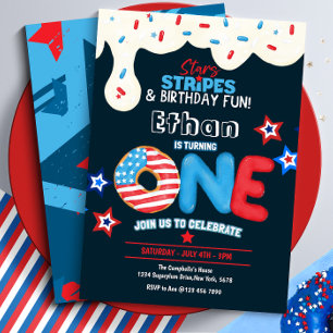 Convite para a primeira Festa de aniversário 4 de 