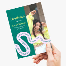 Convite para a tipografia verde moderna