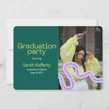 Convite para a tipografia verde moderna