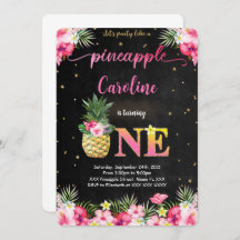 Convite para abacaxi