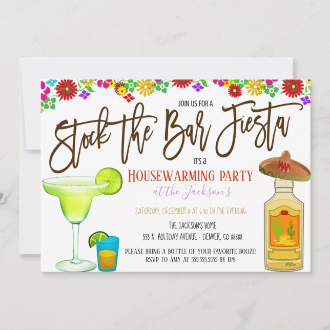 Convite para Abastecer o Bar Fiesta (Frente)