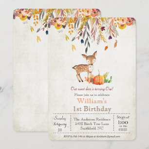 Convite para Abate de Abóbora e primeiro aniversa