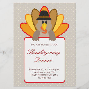 Convite para Ação de Graças à Turquia