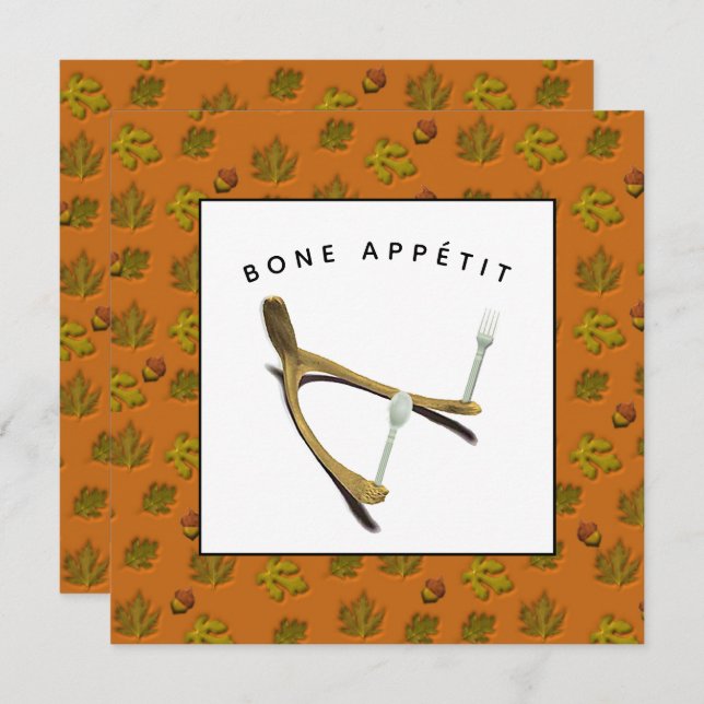 Convite para Ação de Graças Criativo (Frente/Verso)