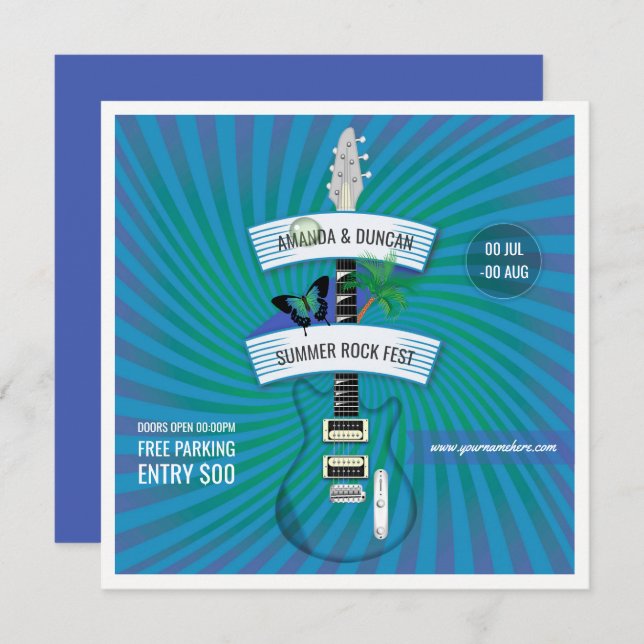 Convite para adicionar logotipo no Festival Summer (Frente/Verso)