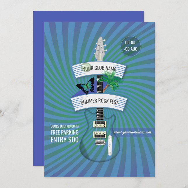 Convite para adicionar logotipo no Festival Summer (Frente/Verso)