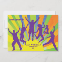 Convite para adolescentes de alta energia