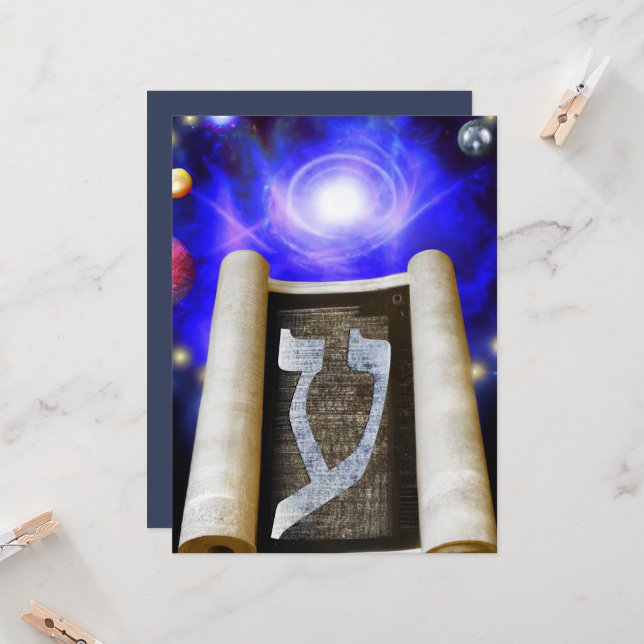 Convite para alfabeto hebraico (Frente/Verso In Situ)