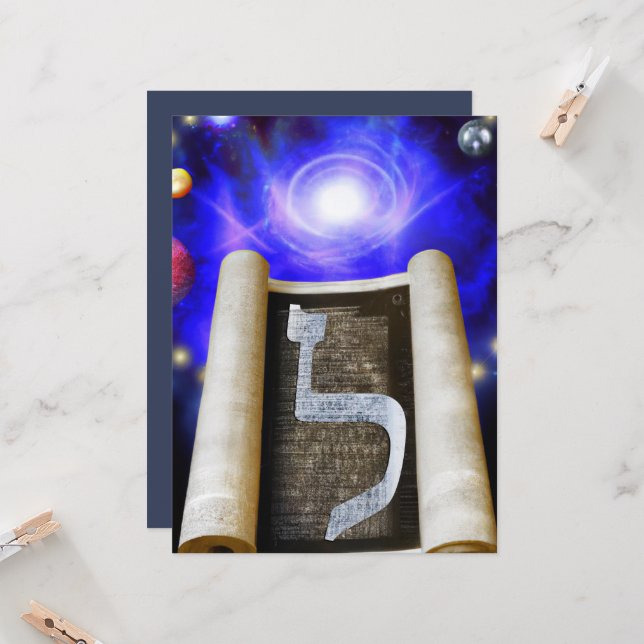 Convite para alfabeto hebraico (Frente/Verso In Situ)