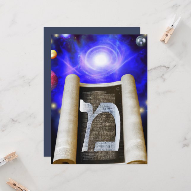 Convite para alfabeto hebraico (Frente/Verso In Situ)