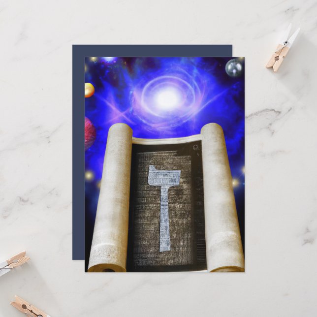 Convite para alfabeto hebraico (Frente/Verso In Situ)