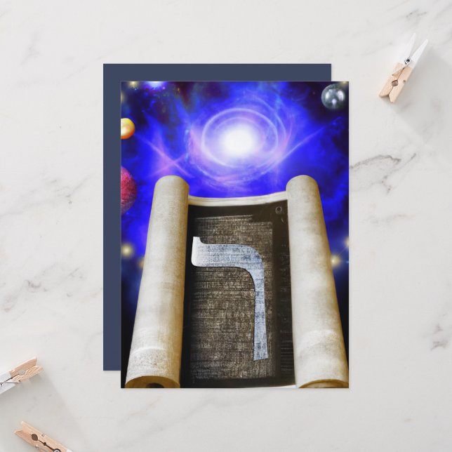 Convite para alfabeto hebraico (Frente/Verso In Situ)