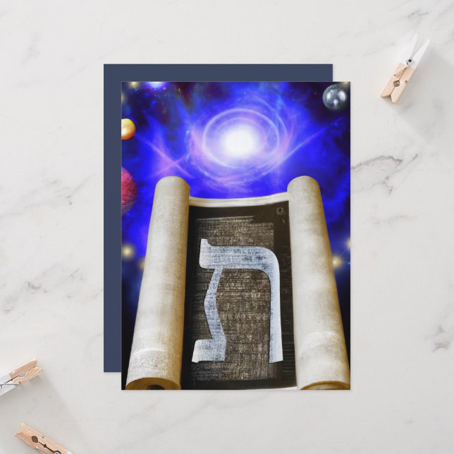 Convite para alfabeto hebraico (Frente/Verso In Situ)