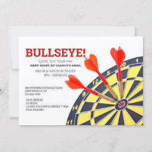 Convite para Alvo de Dardos