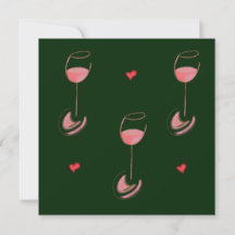 Convite para amantes de vinho