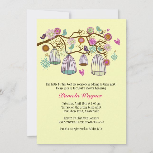 Convite para Amigos (Amarelo) de Feathered (Frente)