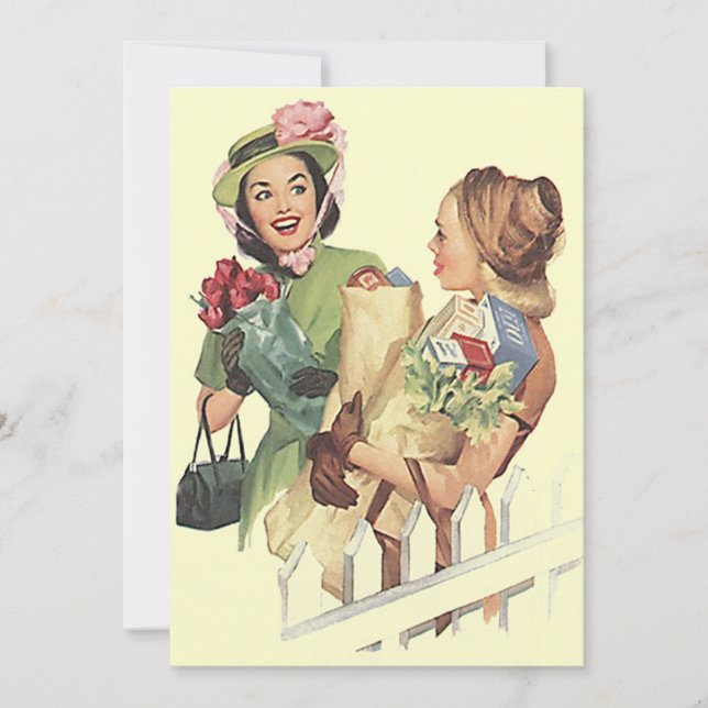 Convite para Amigos de Boas-vindas da Vazio Retro  (Frente)