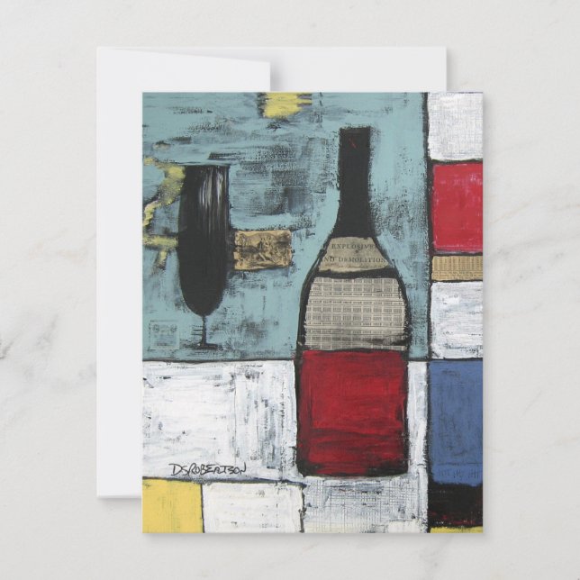 Convite para animação de Provandos de vinho (Frente)