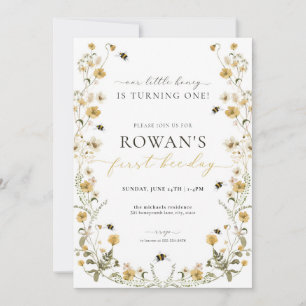 Convite para Aniversário 1rua de Abelhas Convidar