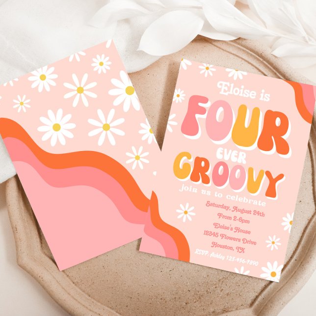 Convite para Aniversário | Convite Groovy (Criador carregado)