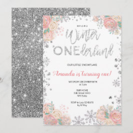 Convite para Aniversário da Neve Derland de Winter