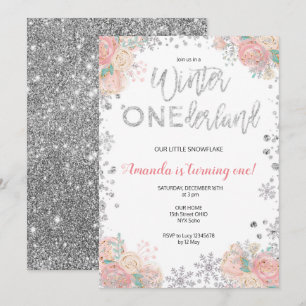 Convite para Aniversário da Neve Derland de Winter