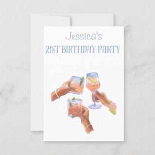 Convite para aniversário de 21 anos