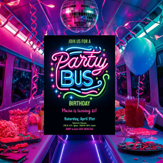 Convite para aniversário de 21 anos de barramento