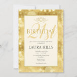 Convite para aniversário de 21 anos de Bolhas de C<br><div class="desc">design de bolhas de bolhas de ouro de champanhe na moda,  ideal para 21ruas ou comemorações de 18 anos.</div>