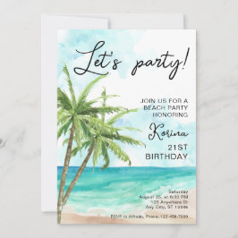 Convite para aniversário de 21 anos de Foto de Pra