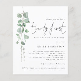 Convite para aniversário de 21 anos de Script Euca