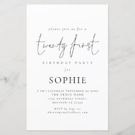 Convite para aniversário de 21 anos de Script Info