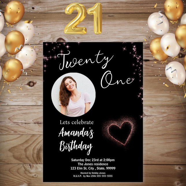 Convite para aniversário de 21 anos de Sparkle Pre (Criador carregado)