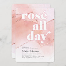 Convite para aniversário de 21 anos do Rosé All Da