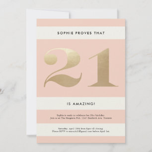 Convite para aniversário de 21 anos // Esmagament