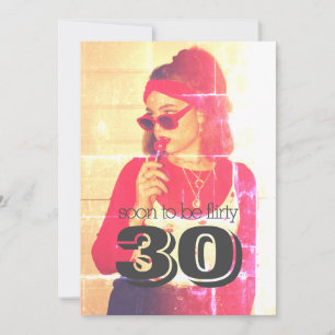 Convite para aniversário de 30 anos