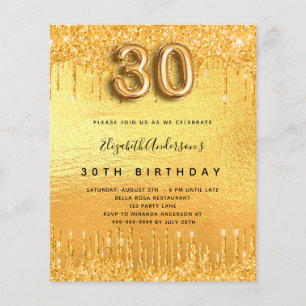 convite para aniversário de 30 anos