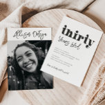 Convite para aniversário de 30 anos | aniversário<br><div class="desc">Convite para Fotografia de aniversário de 30 anos Pronto para ser personalizado por você!</div>
