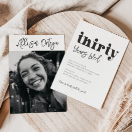 Convite para aniversário de 30 anos | aniversário 