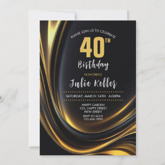 Convite para aniversário de 30 anos. Convidado Ele
