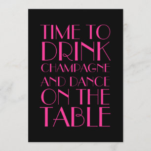 Convite para aniversário de 30 anos da década de 1