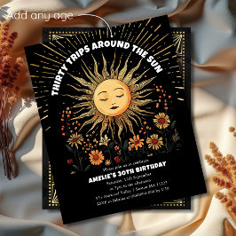 Convite para aniversário de 30 anos de Boho Místic