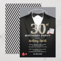 Convite para aniversário de 30 anos de Casino. Pre