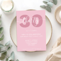 Convite para aniversário de 30 anos de Script Eleg