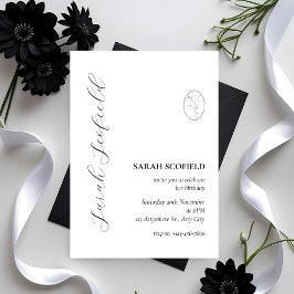 Convite para aniversário de 30 anos de Script Míni