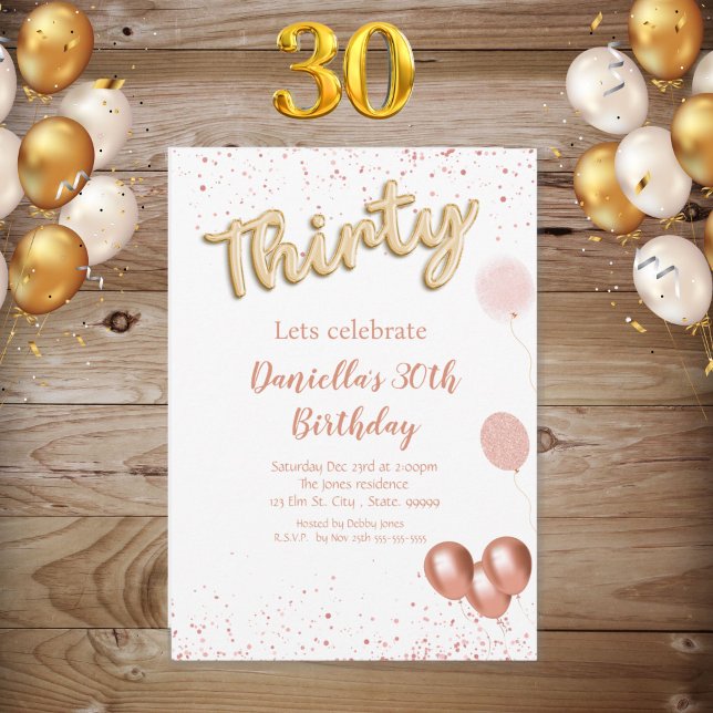 Convite para aniversário de 30 anos de Shimmer Dou (Criador carregado)