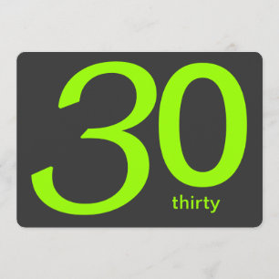 Convite para aniversário de 30 anos Personalizado 