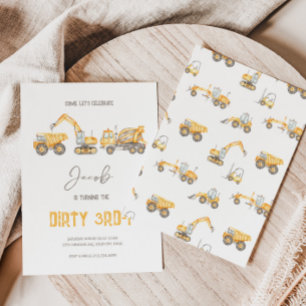 Convite para aniversário de 3 anos de Tema de Cons